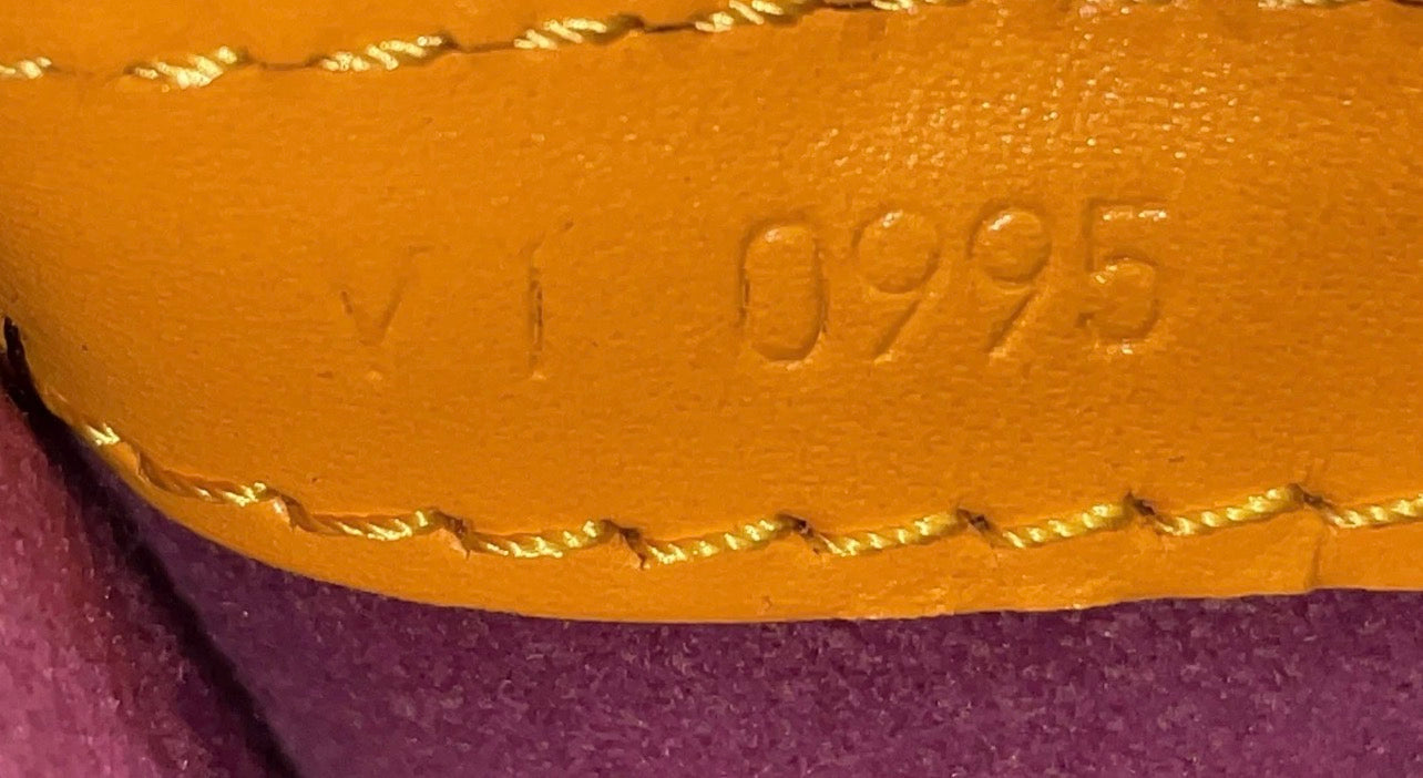 Vintage (1995) Authentic Louis Vuitton Epi Lussac Tassili Yellow Tote Bag