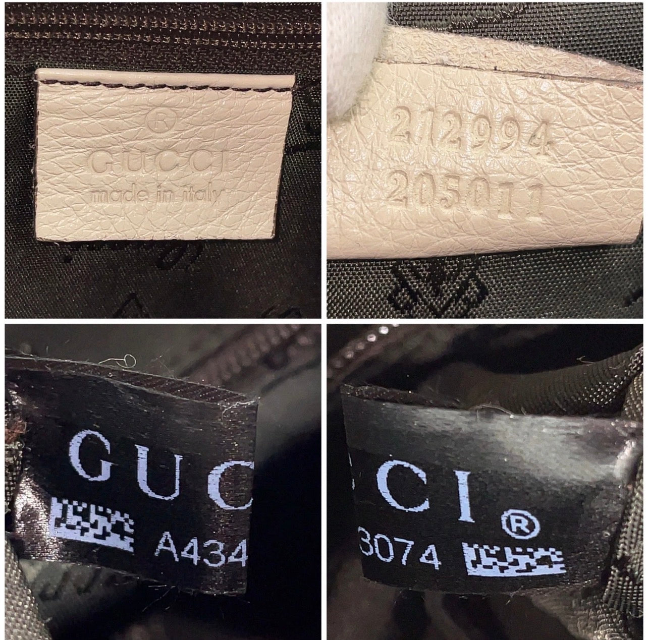 GUCCI Heart Crest GG Canvas Leather 2way Bag