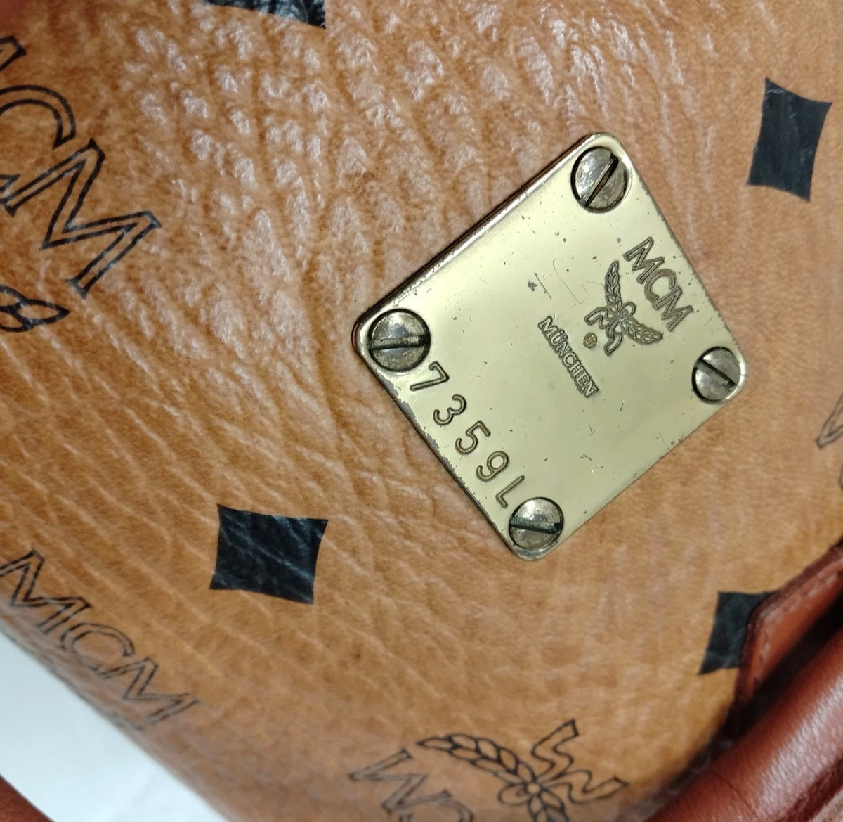 Vintage MCM Visetos Mini Boston Bag