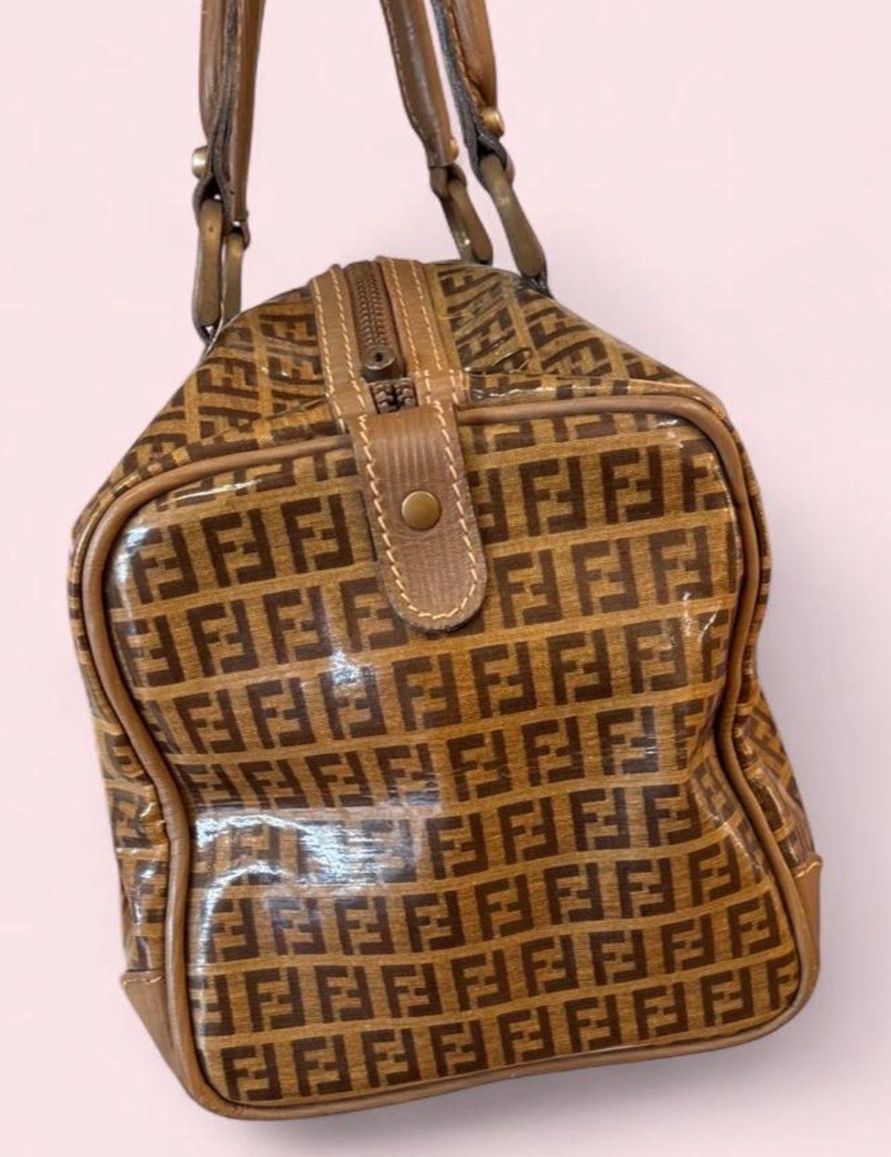 Vintage FENDI Zukka Boston Bag