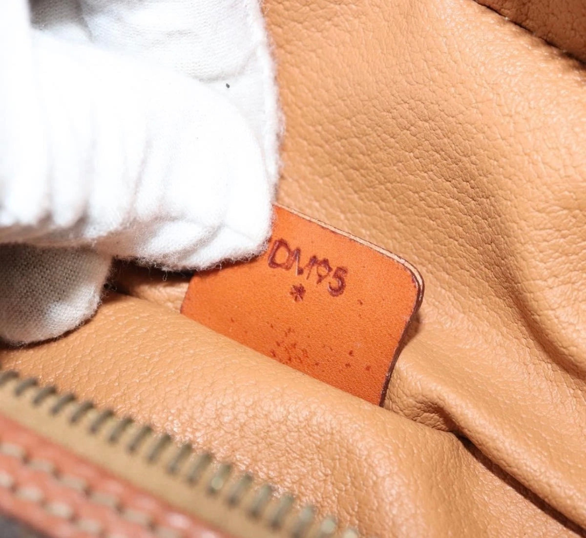 1995 CELINE Macadam Canvas Vanity Hand Bag PVC Leather