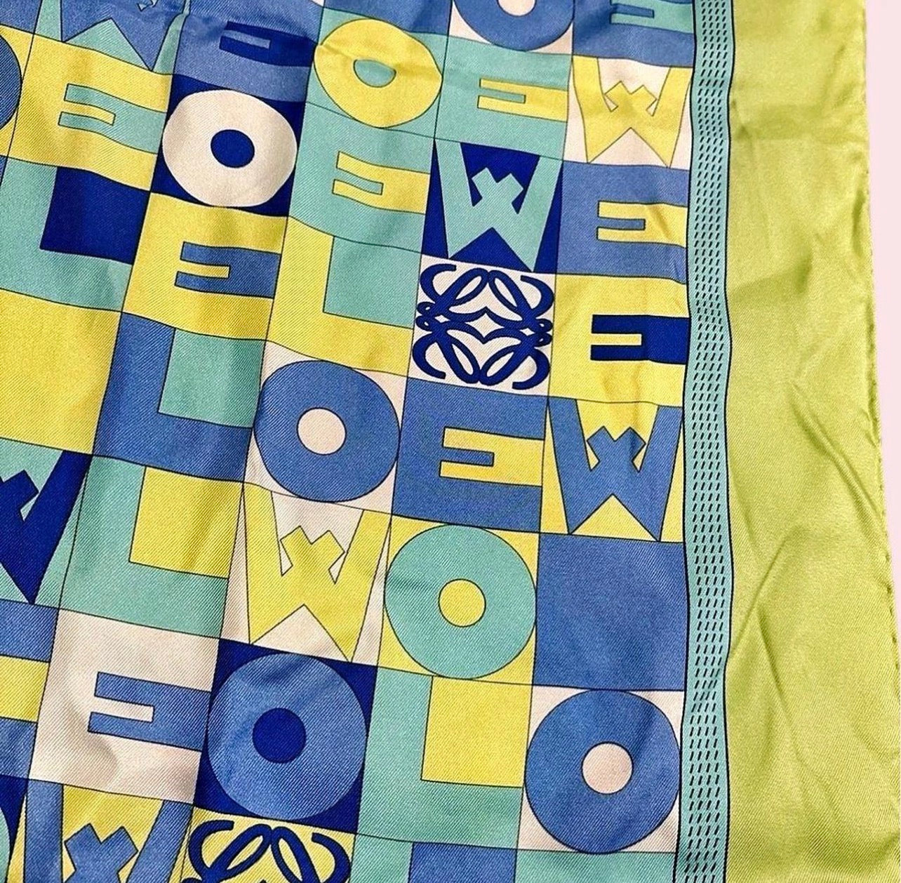 Loewe 100% silk scarf