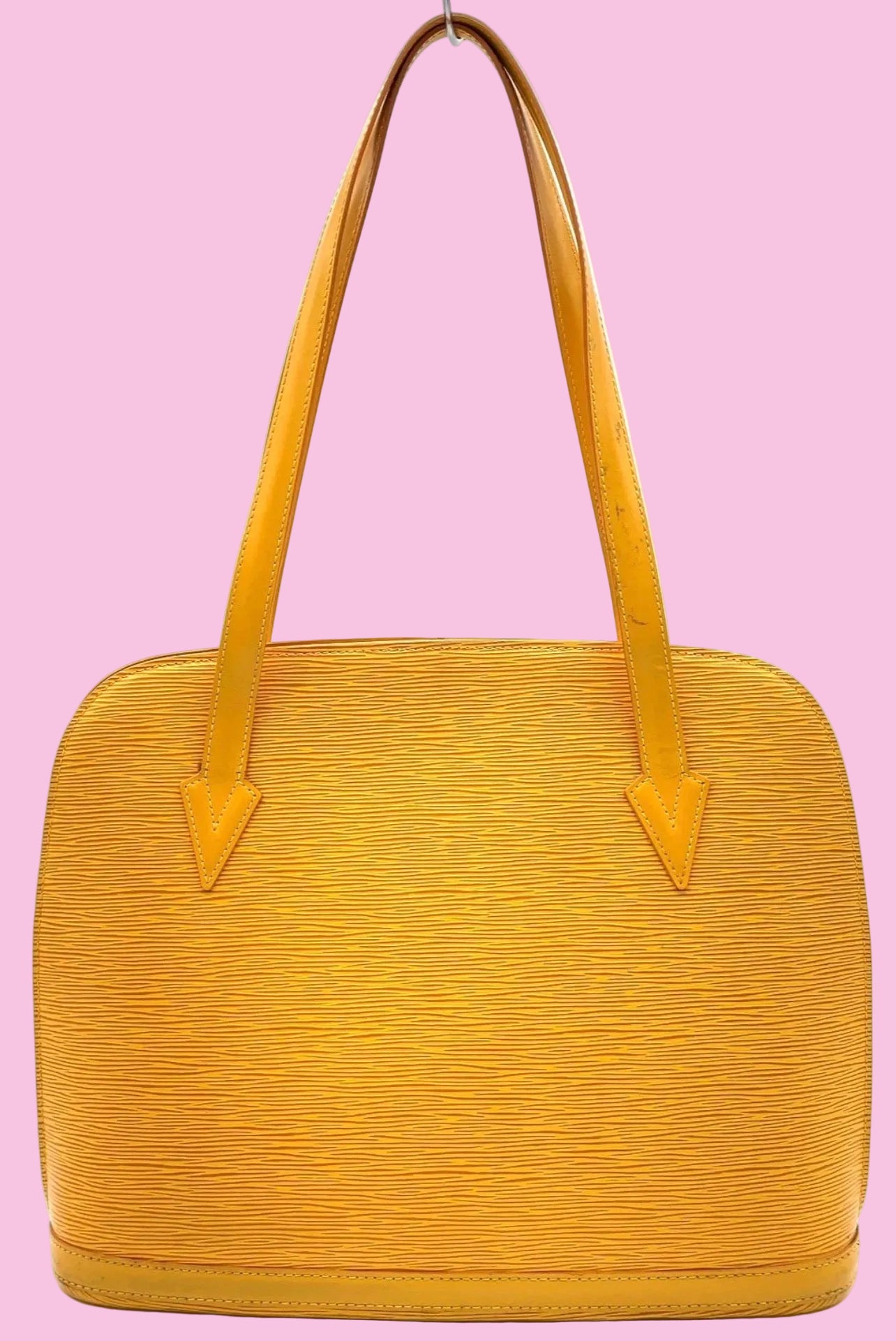 Vintage (1995) Authentic Louis Vuitton Epi Lussac Tassili Yellow Tote Bag