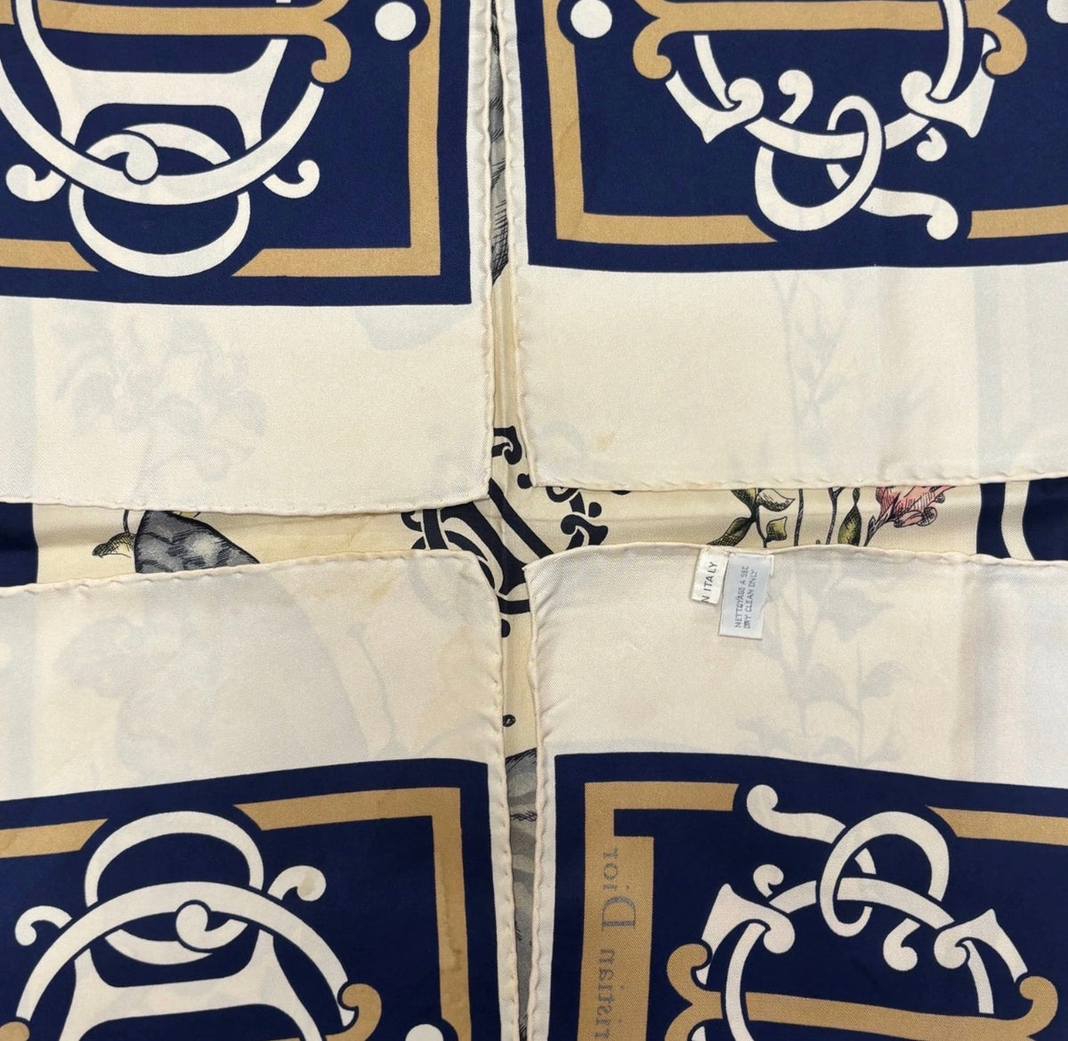 Vintage Christian Dior Silk Scarf