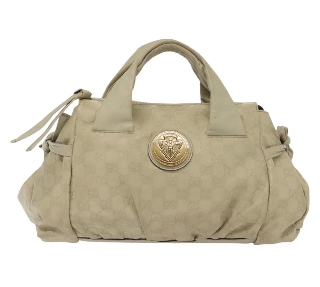 GUCCI GG Leather Guccissima Handbag