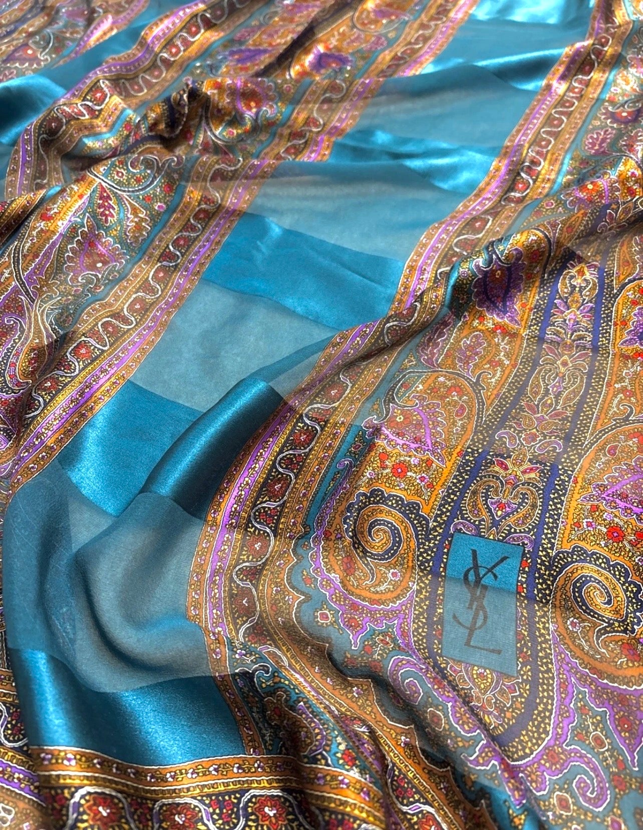 YSL 100% Pure Silk Scarf