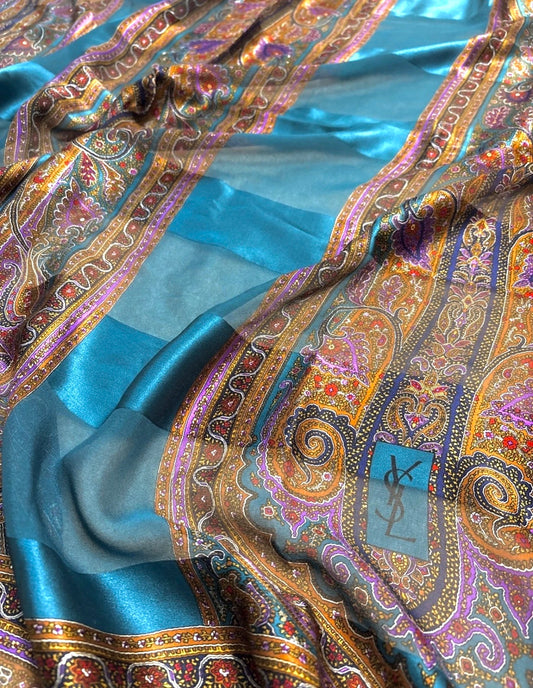 YSL 100% Pure Silk Scarf