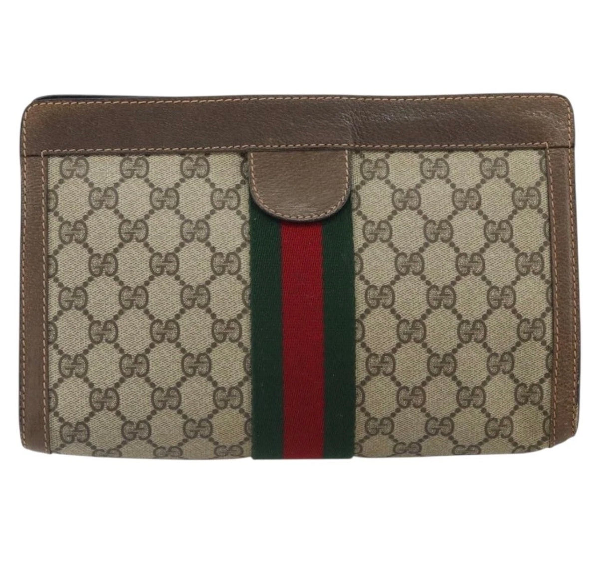 Vintage GUCCI GG Supreme Clutch