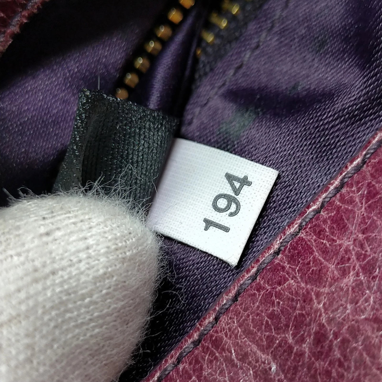 Vintage Miu Miu Purple Leather Handbag