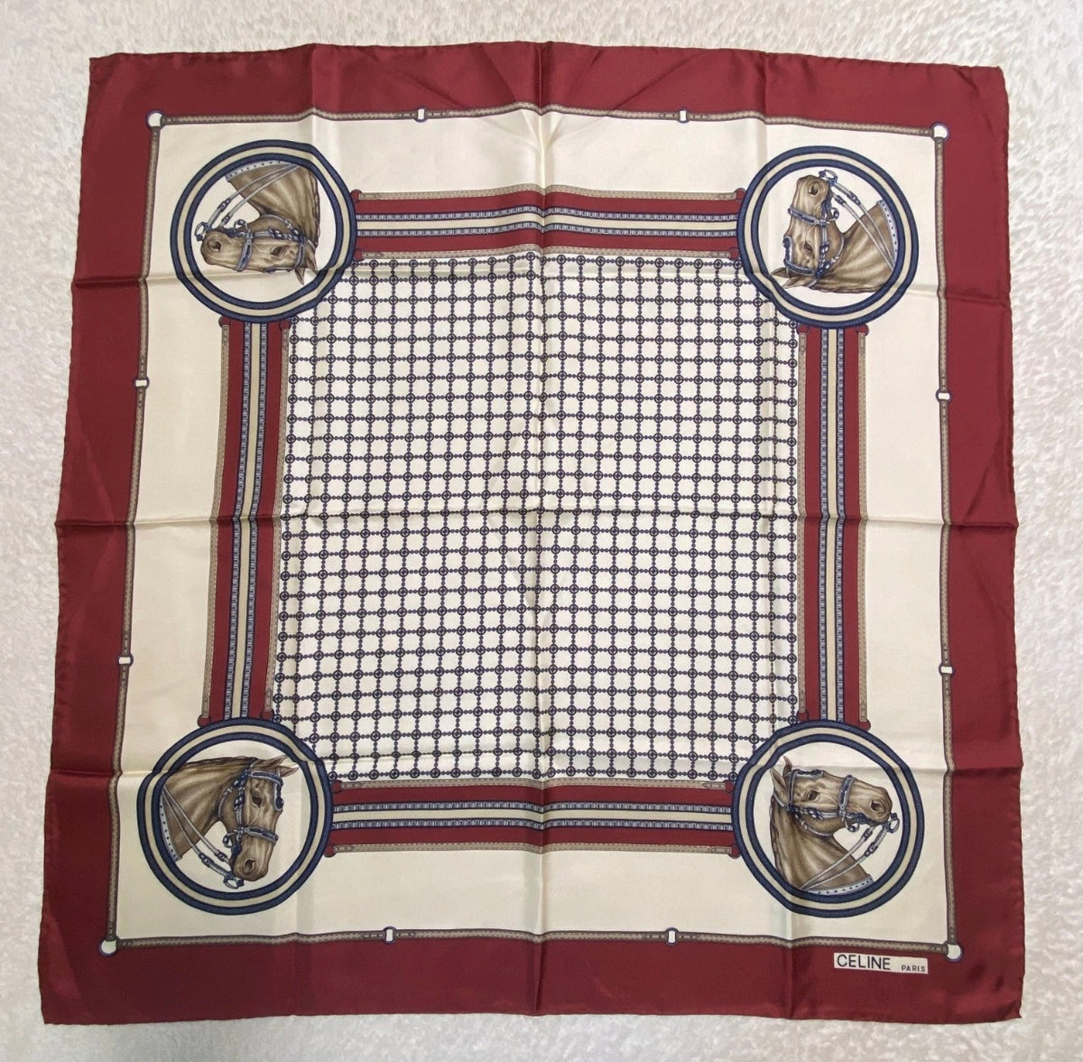 Vintage CELINE Silk Scarf