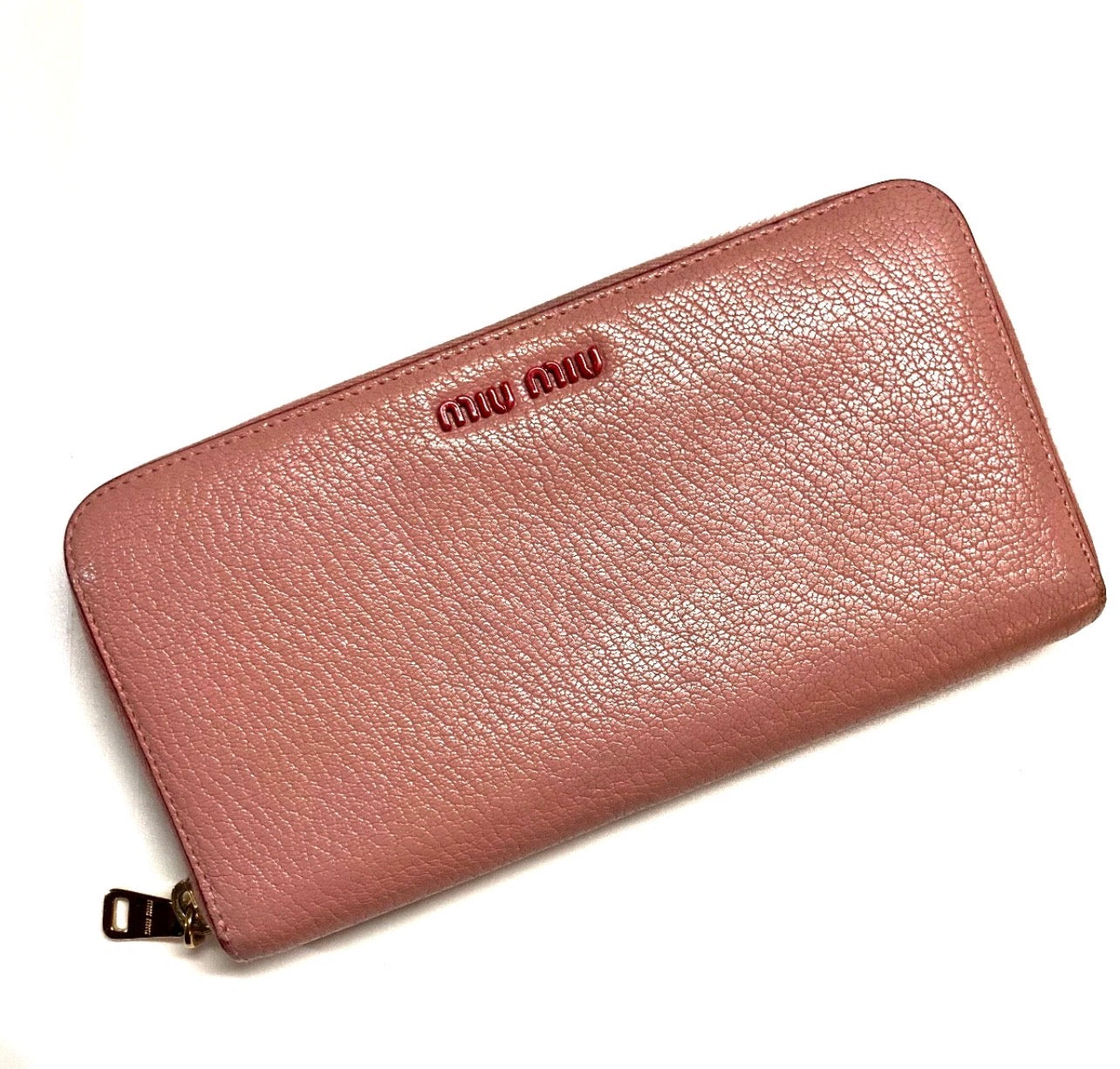 Vintage Pink MIU MIU LONG WALLET