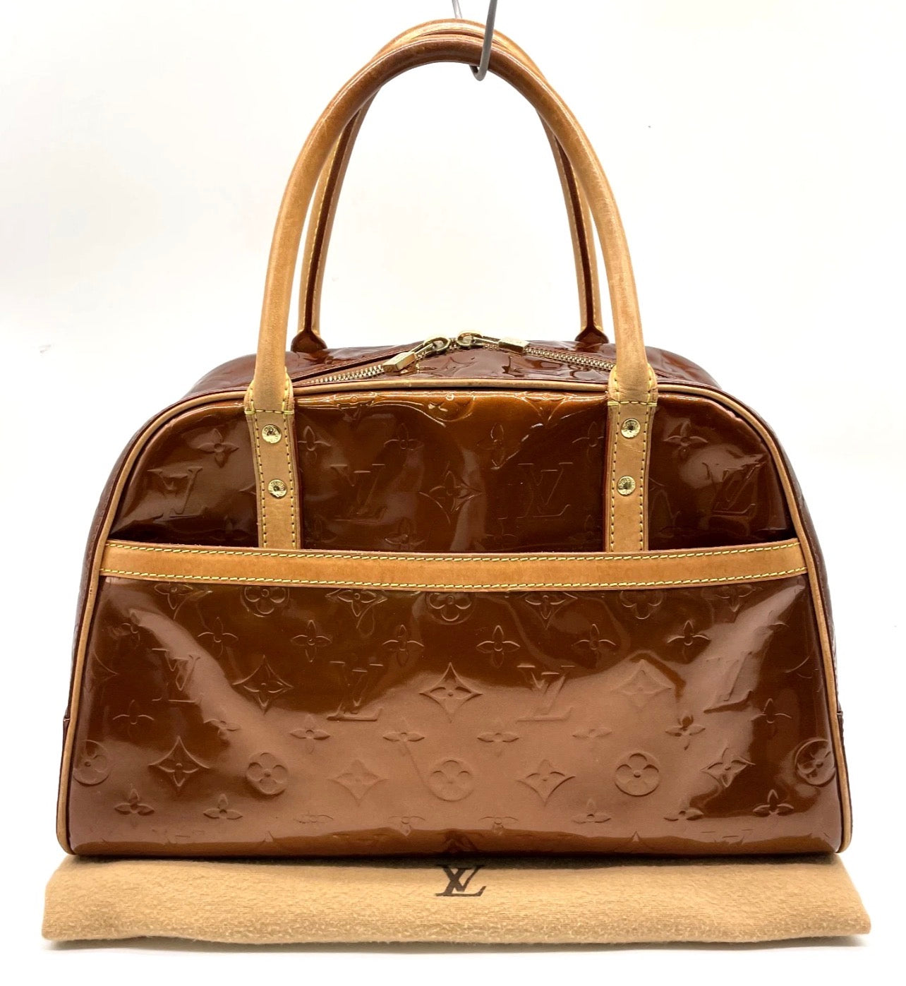 Vintage Louis Vuitton Monogram Vernis Leather Tompkins Square-Bronze