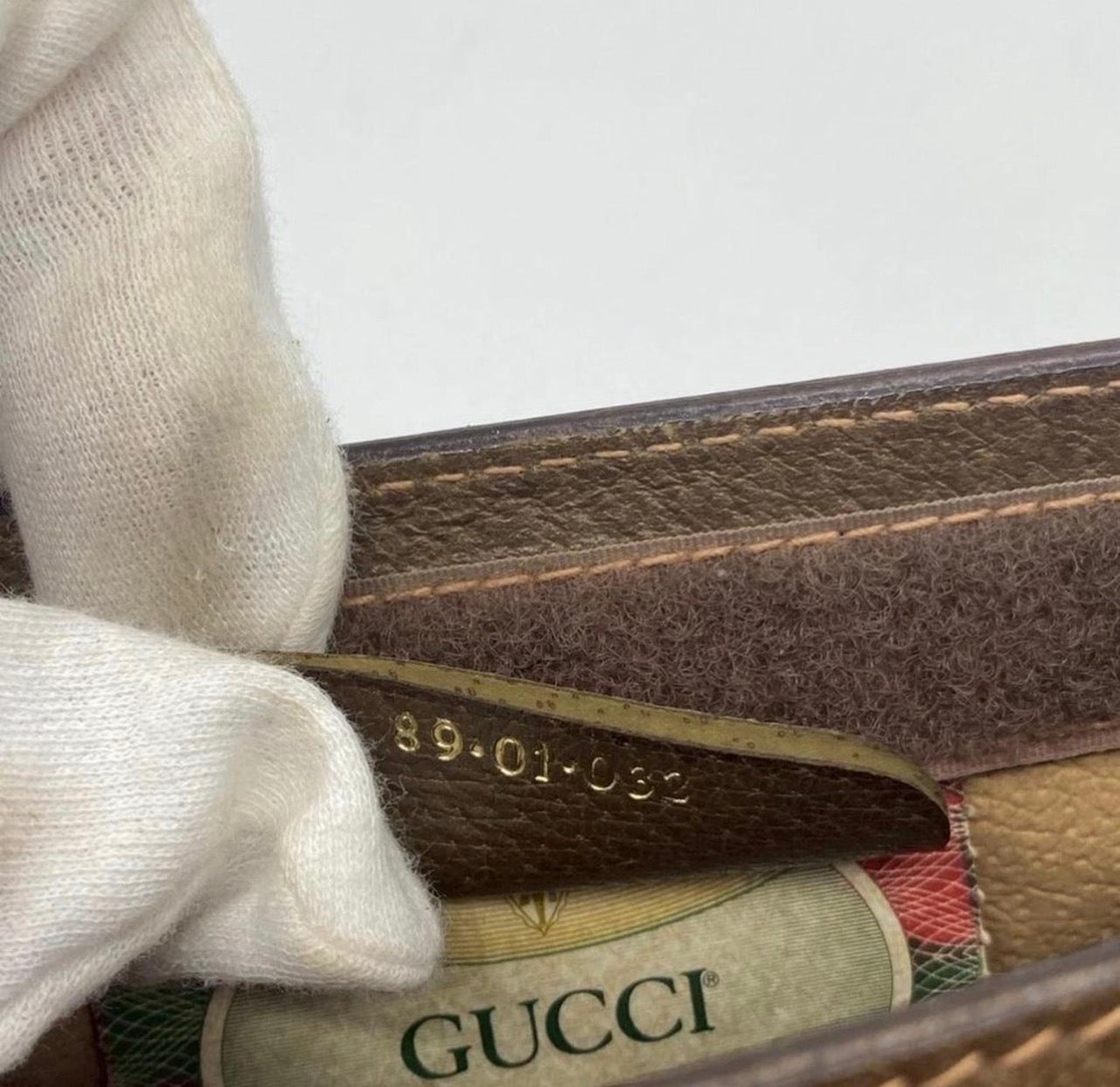 Gucci Vintage GG PVC Sherry Line Clutch bag- Authentic