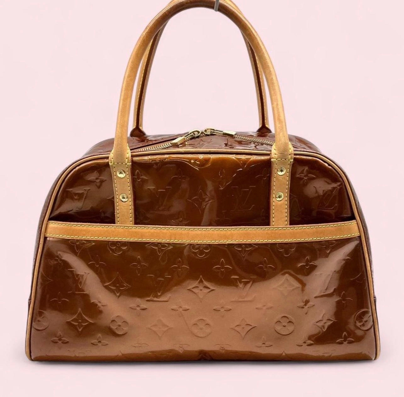 Vintage Louis Vuitton Monogram Vernis Leather Tompkins Square-Bronze