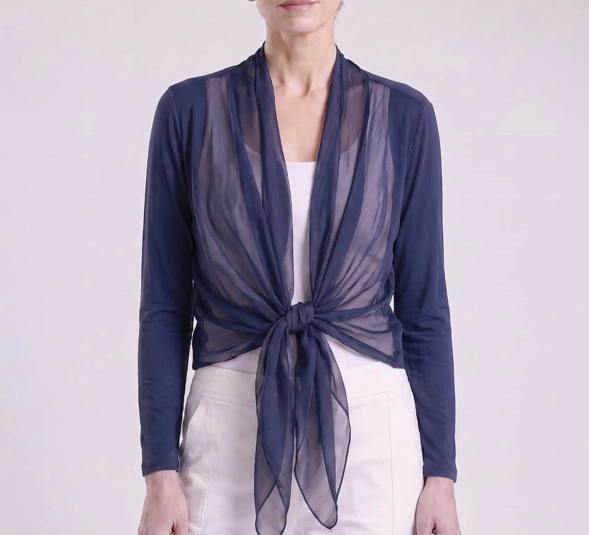 Italian Silk Front Tie Wrap