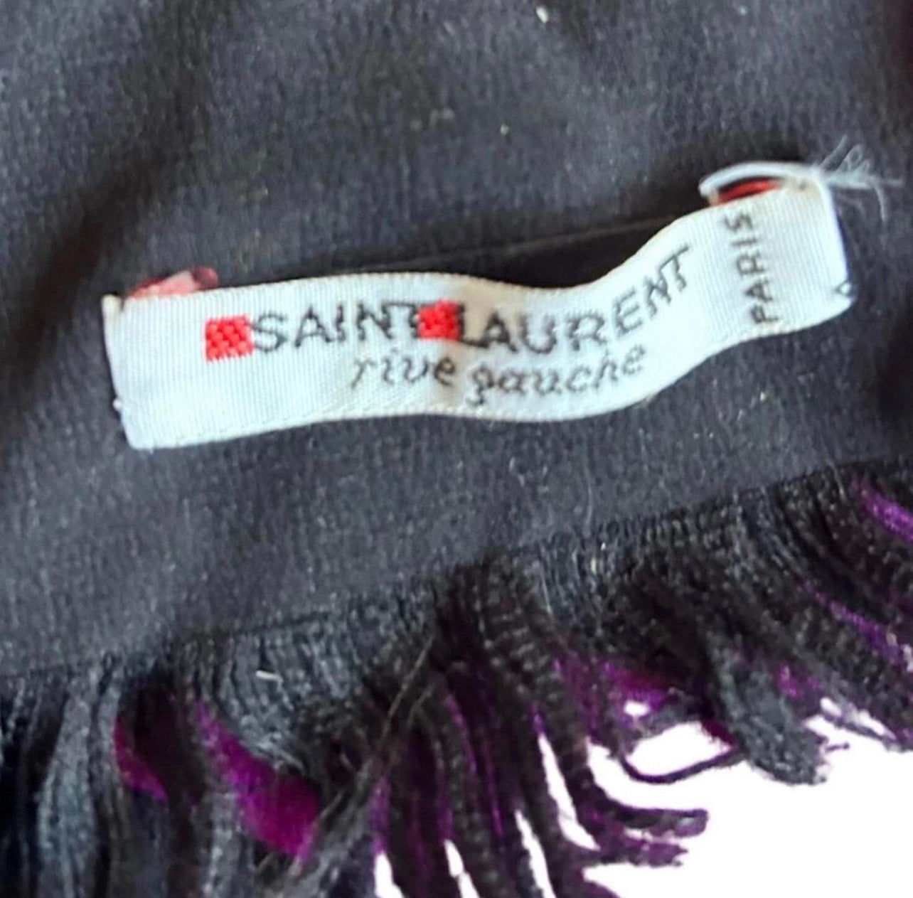 Vintage YSL (Yves Saint Laurent) 100% Silk Scarf