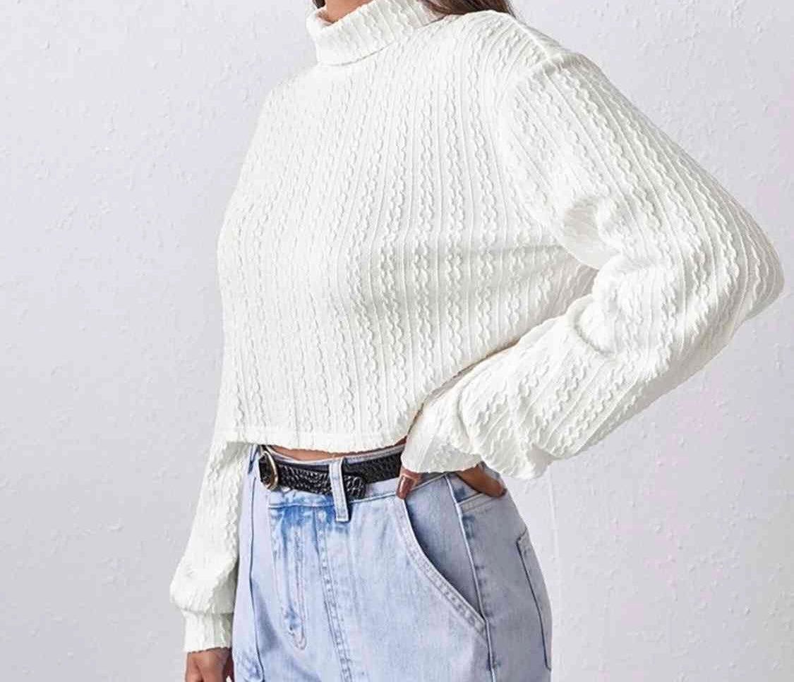 Turtleneck Long Sleeve Top