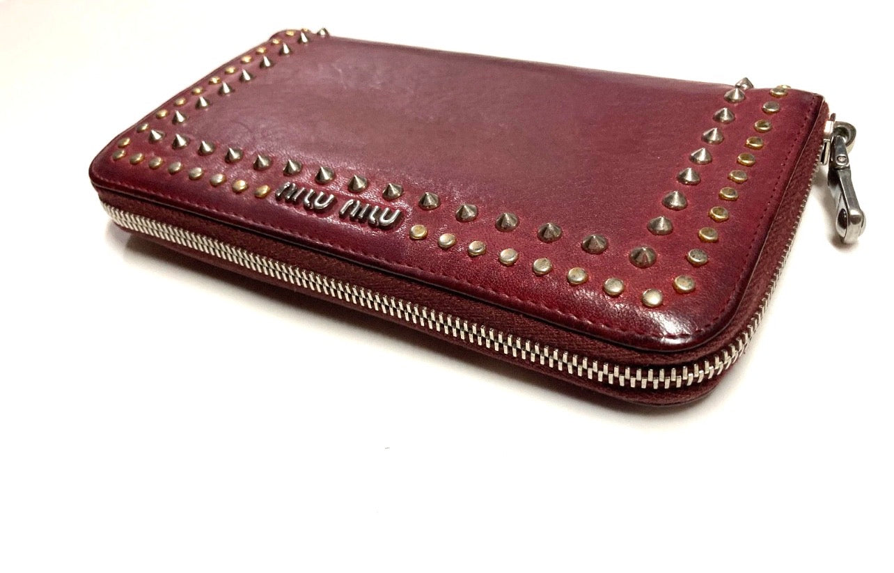 VINTAGE MIU MIU LEATHER LONG WALLET