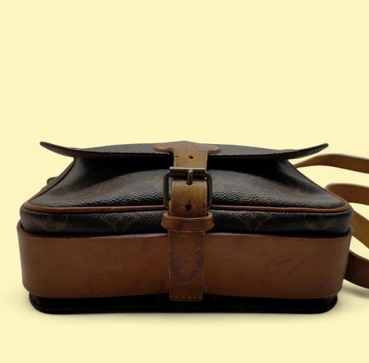 Vintage (1990) Louis Vuitton Cartouchiere MM Brown Monogram
