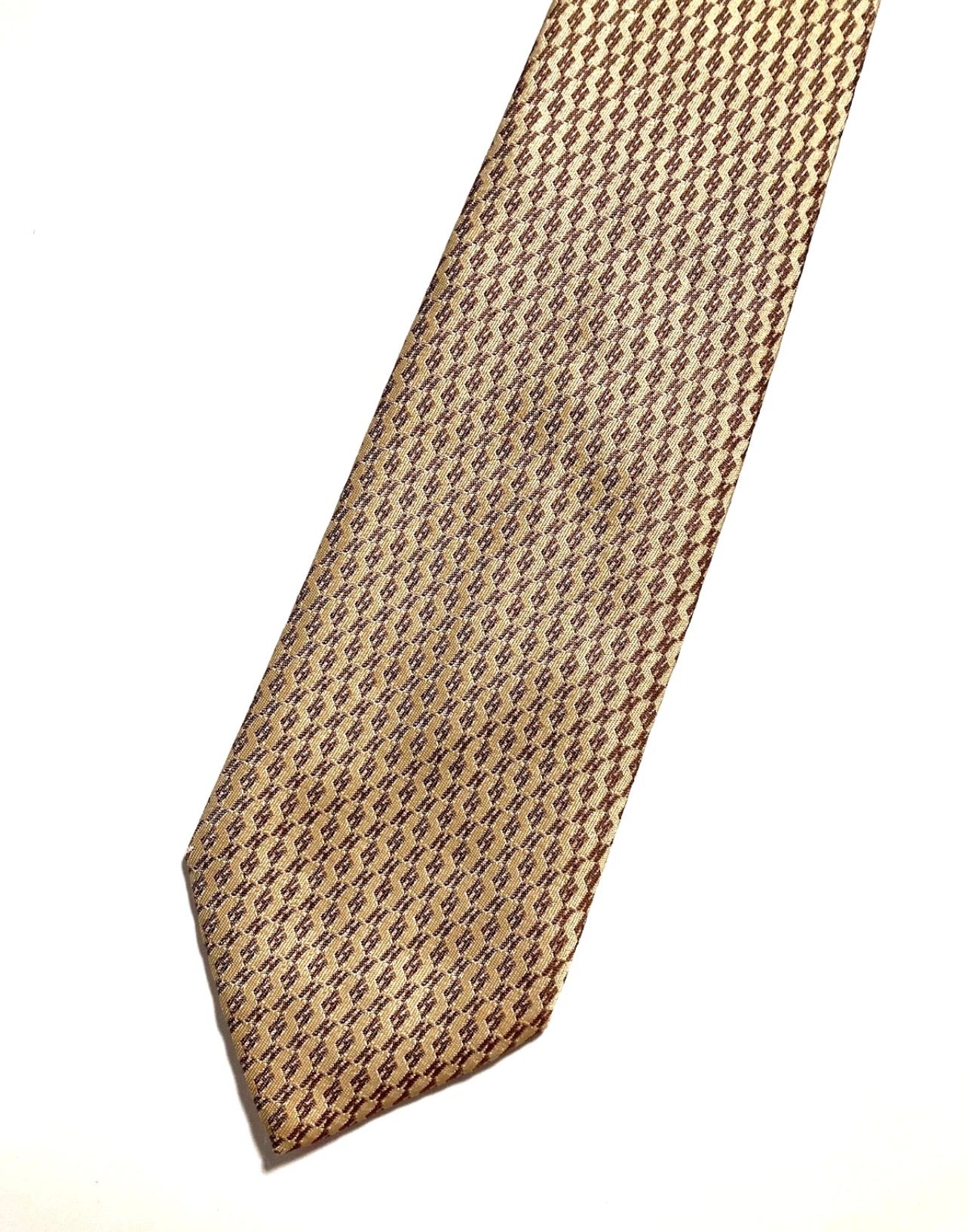 Vintage Hermès "H" JACQUARD SILK WOVEN TIE