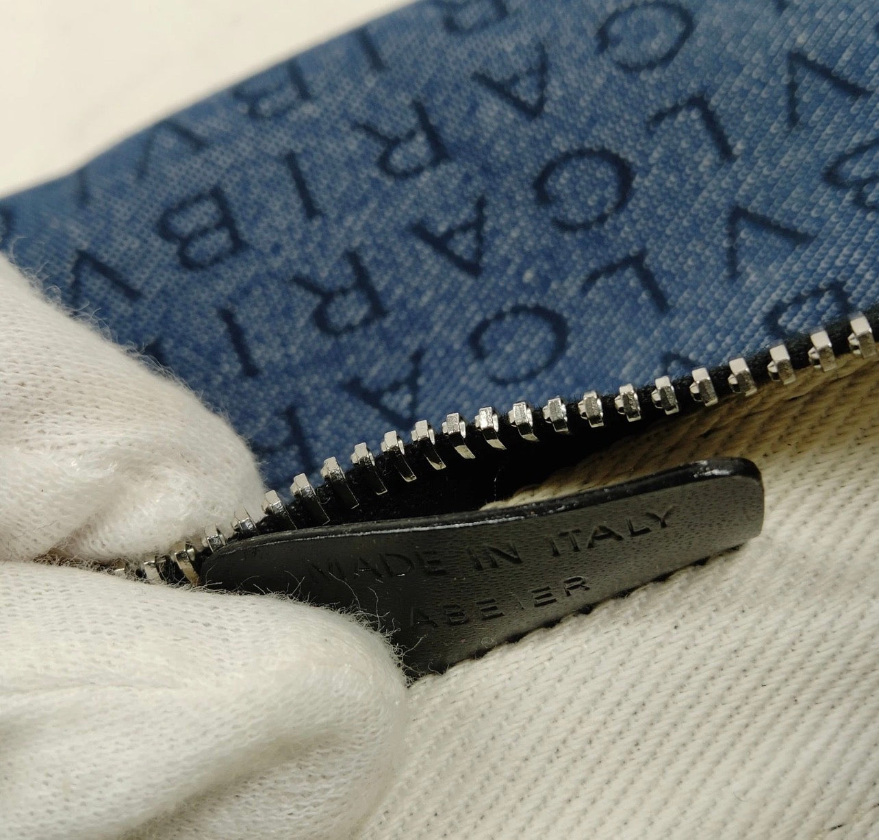 Bvlgari Shoulder Bag Blue Denim Crossbody