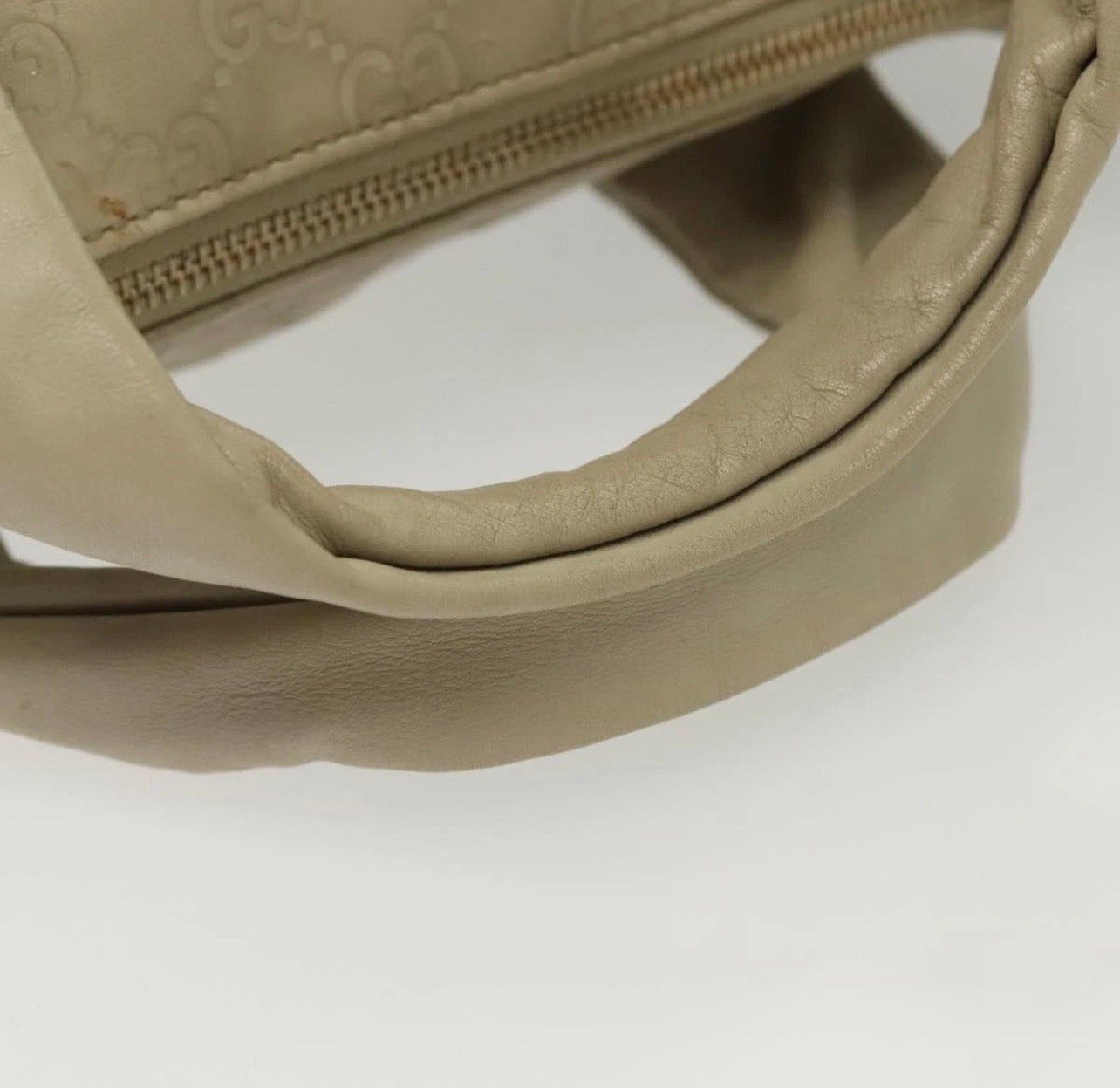 GUCCI GG Leather Guccissima Handbag