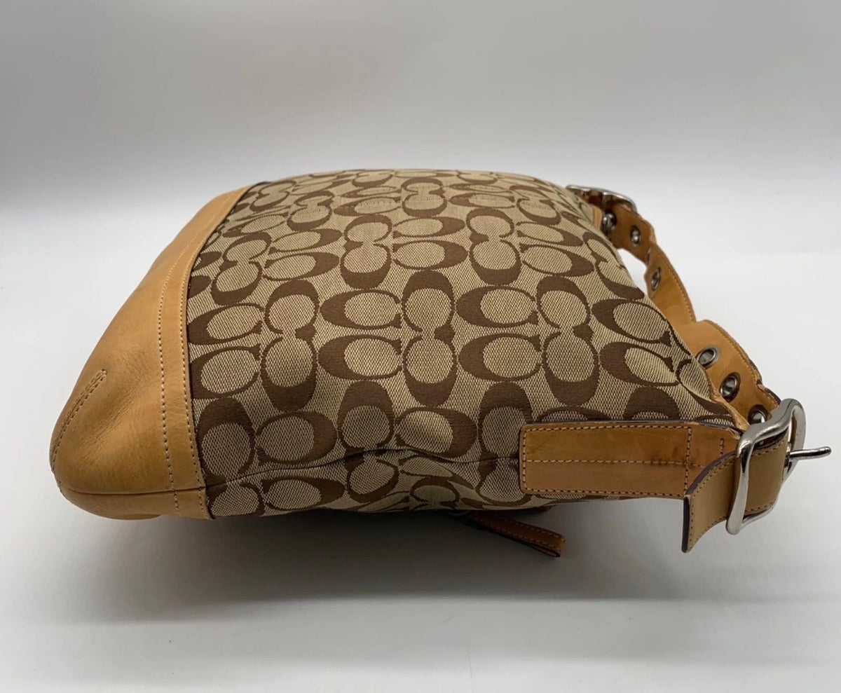 Vintage Y2K Coach Signature Duffle / Knot Shoulder Bag