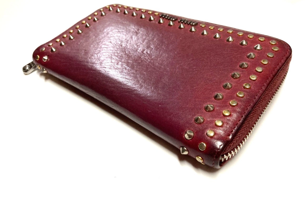 VINTAGE MIU MIU LEATHER LONG WALLET