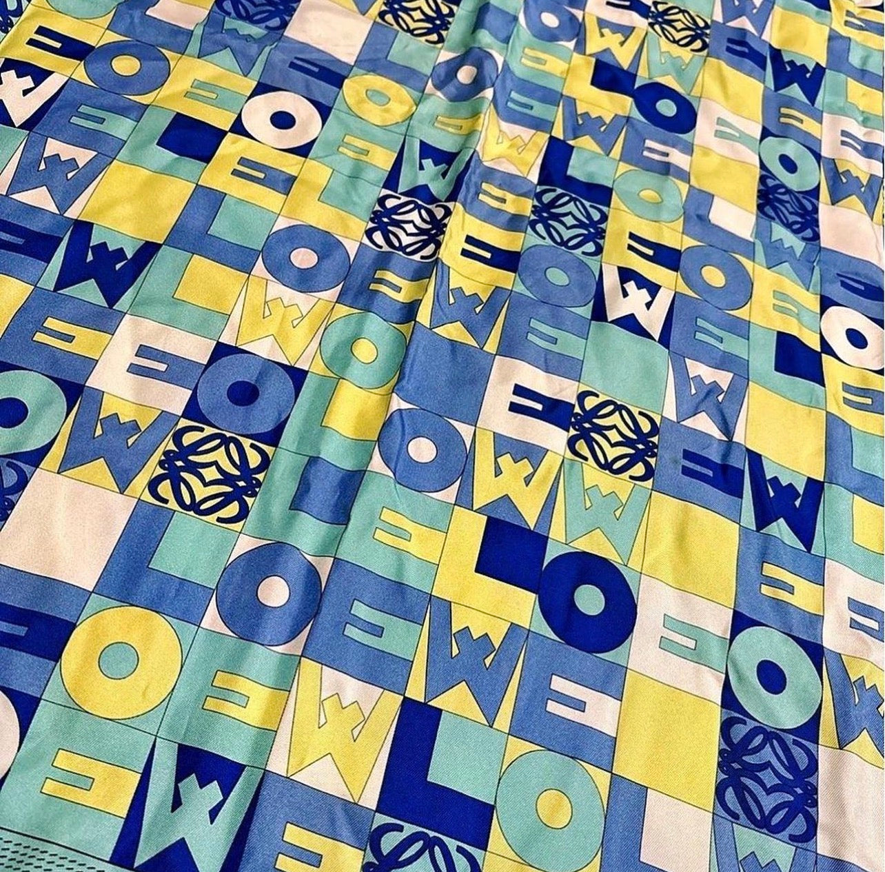 Loewe 100% silk scarf