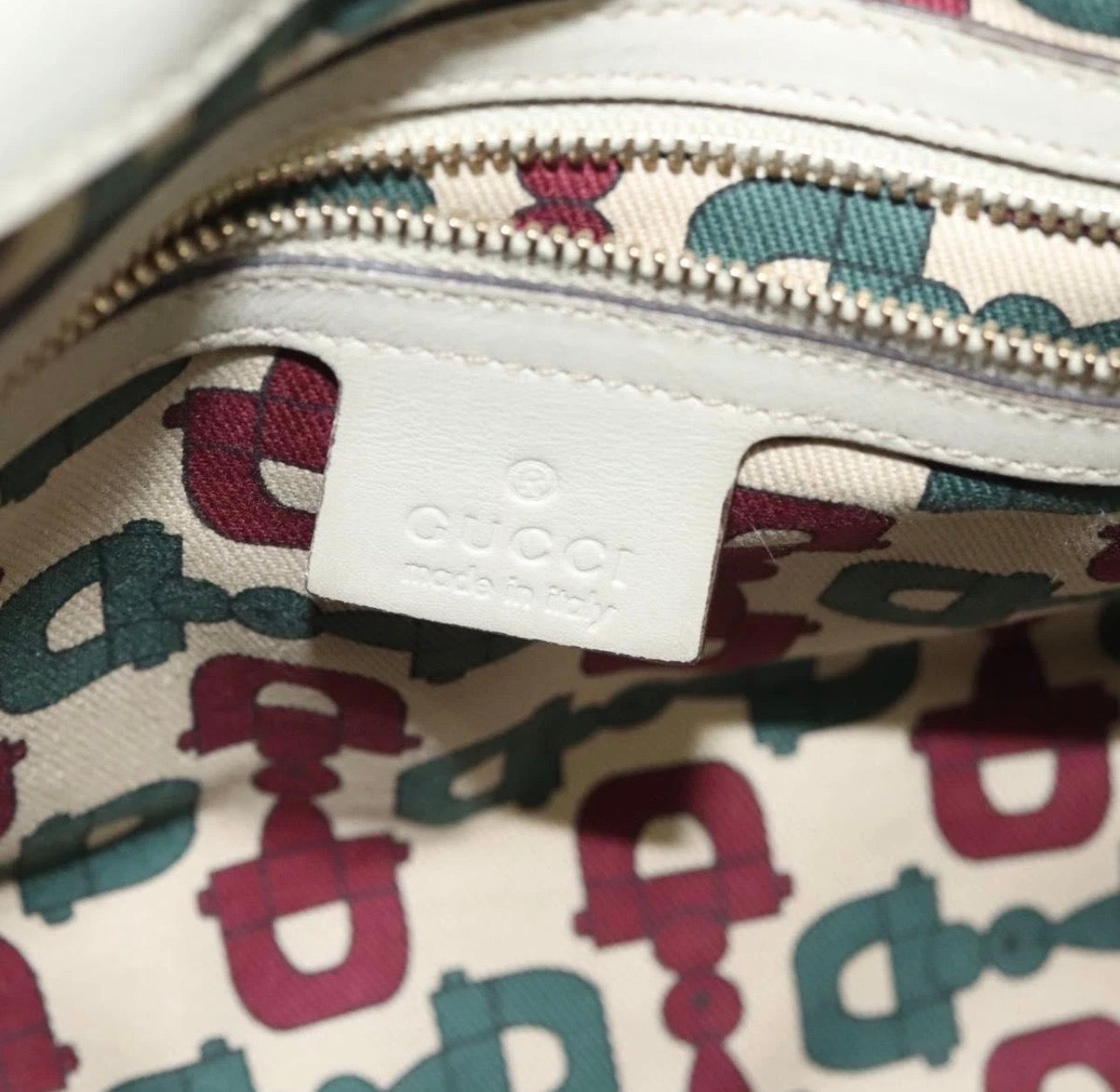 GUCCI GG Leather Guccissima Handbag