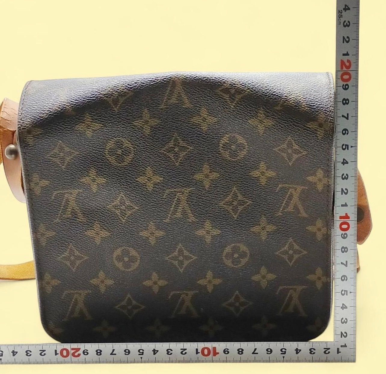 Vintage (1990) Louis Vuitton Cartouchiere MM Brown Monogram