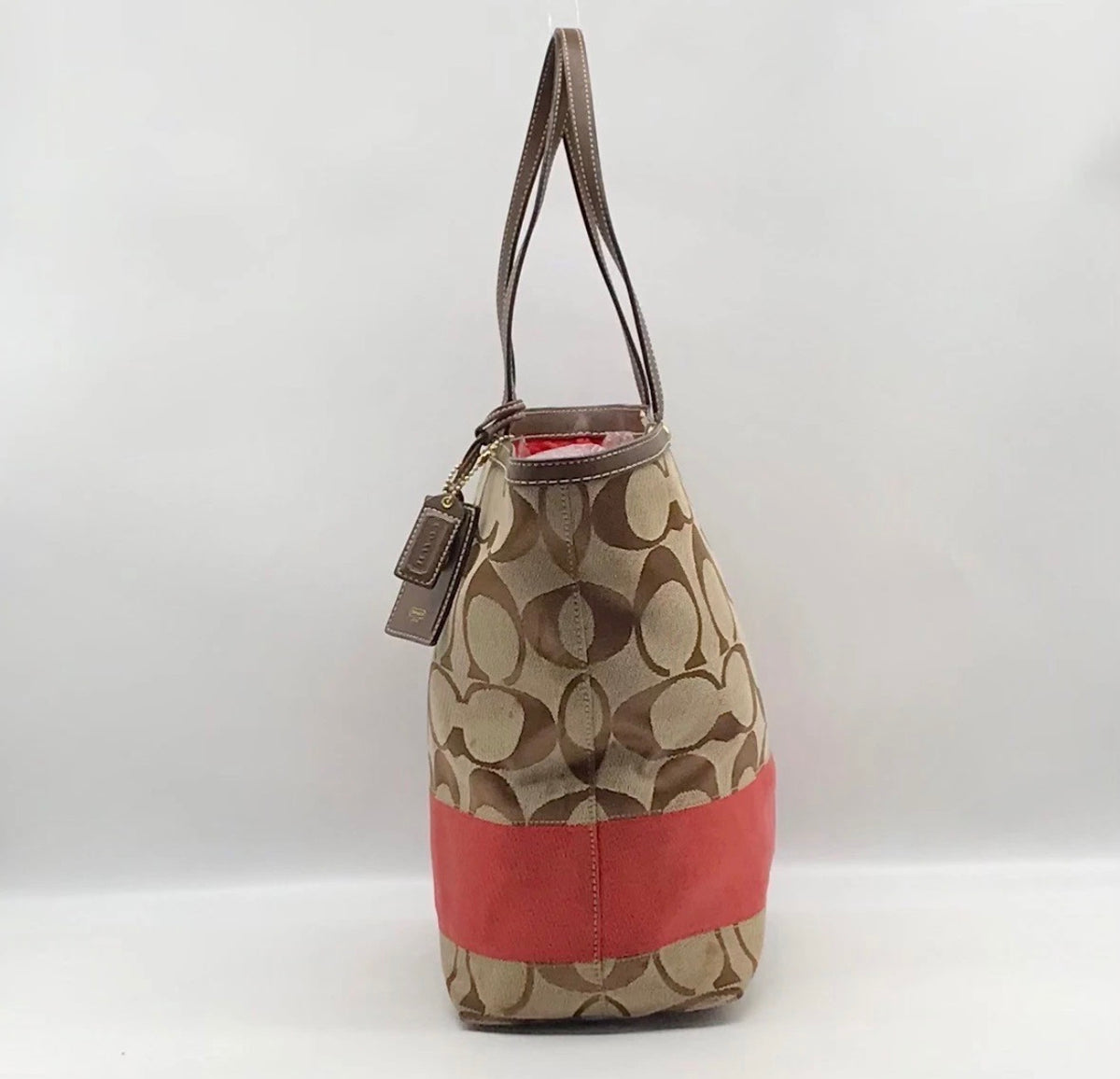 Auth. Vintage Coach Canvas Tote