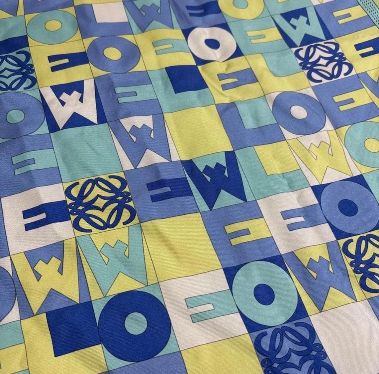Loewe 100% silk scarf