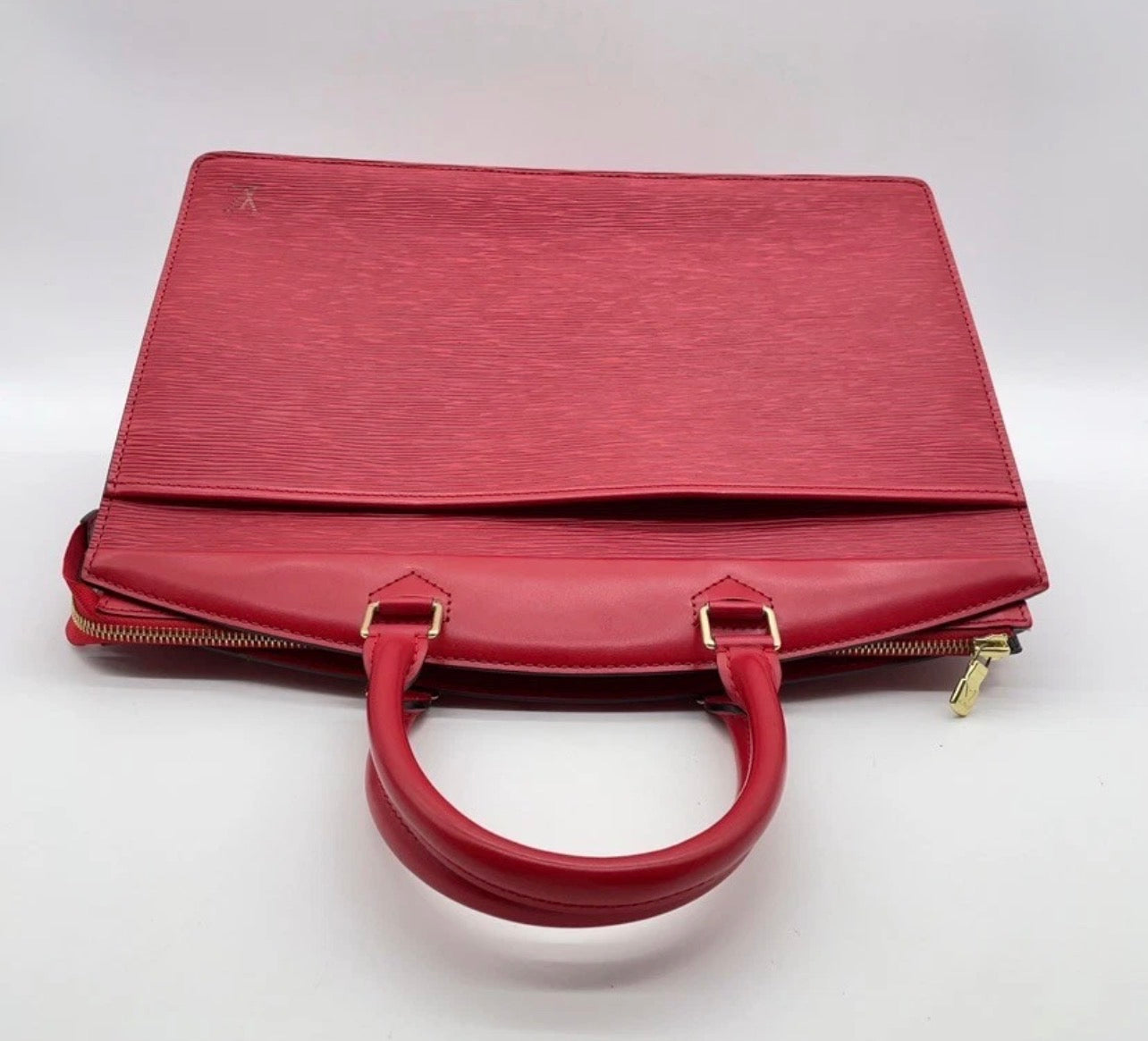 Authentic Vintage Louis Vuitton Epi Castilian Red Riviera Handbag with dust bag