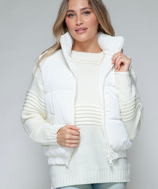 Snobbish Fine Fur Lining Quilted Vest