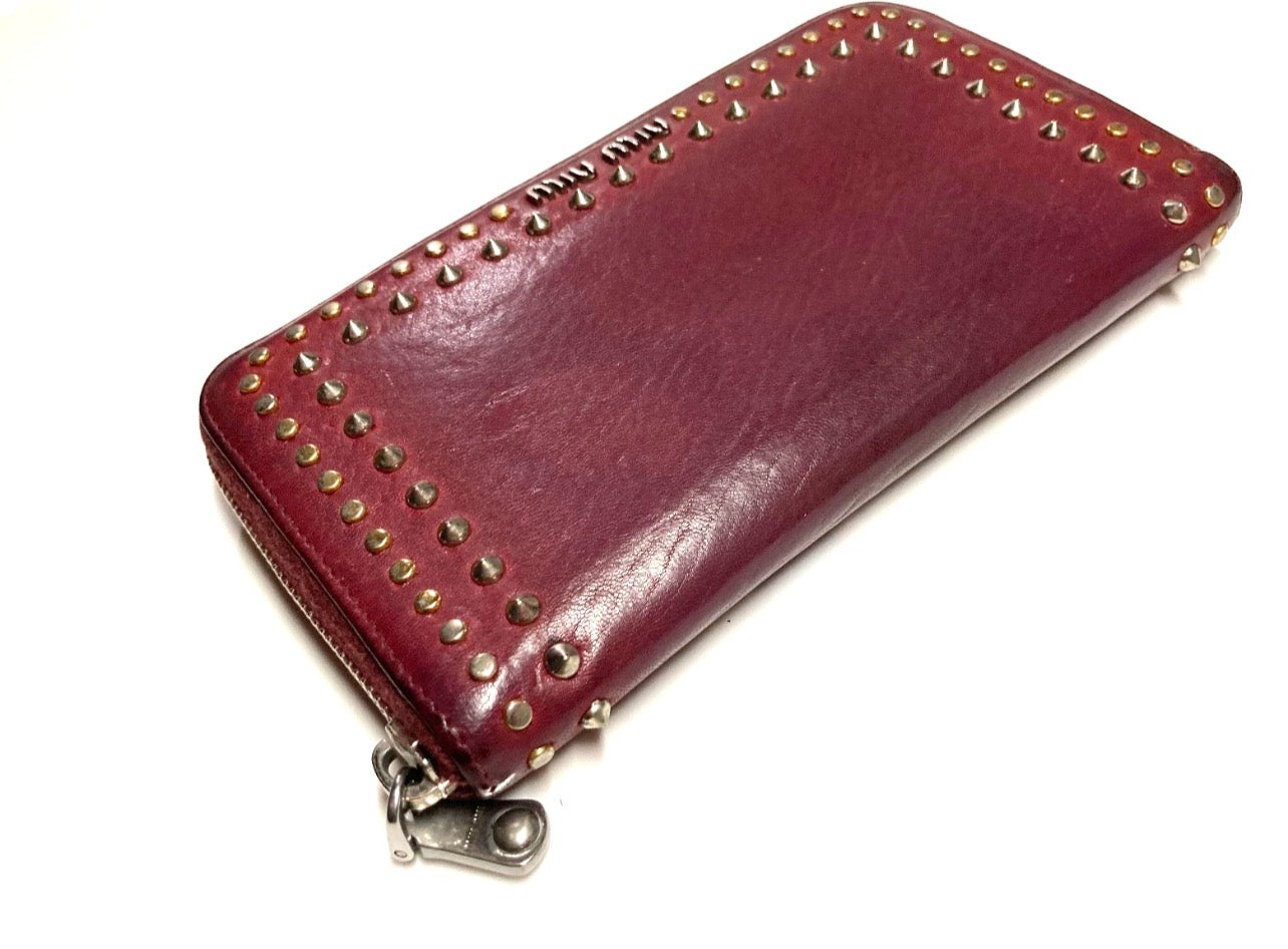 VINTAGE MIU MIU LEATHER LONG WALLET