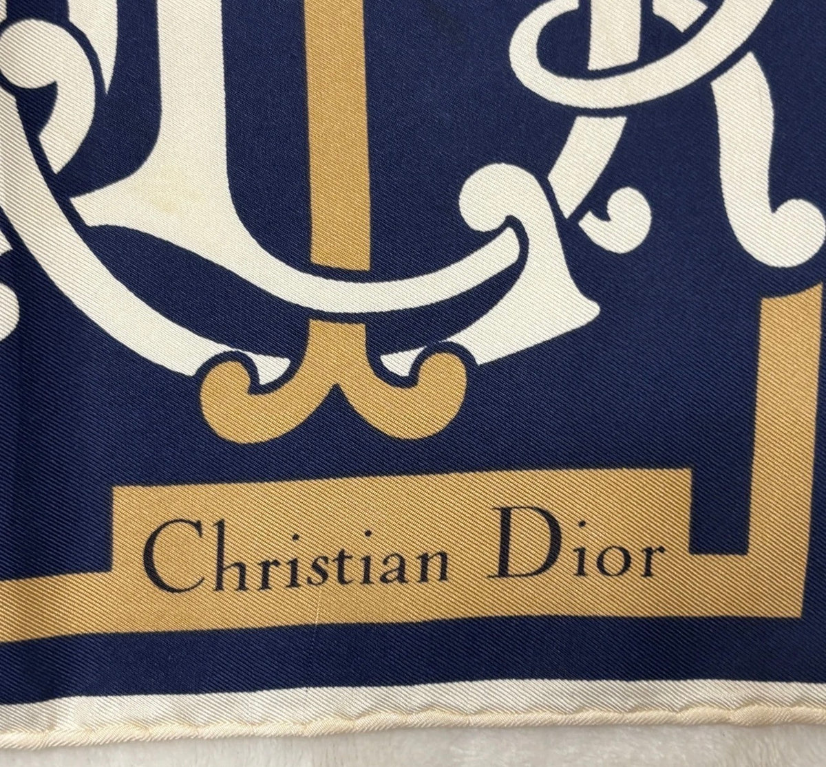 Vintage Christian Dior Silk Scarf