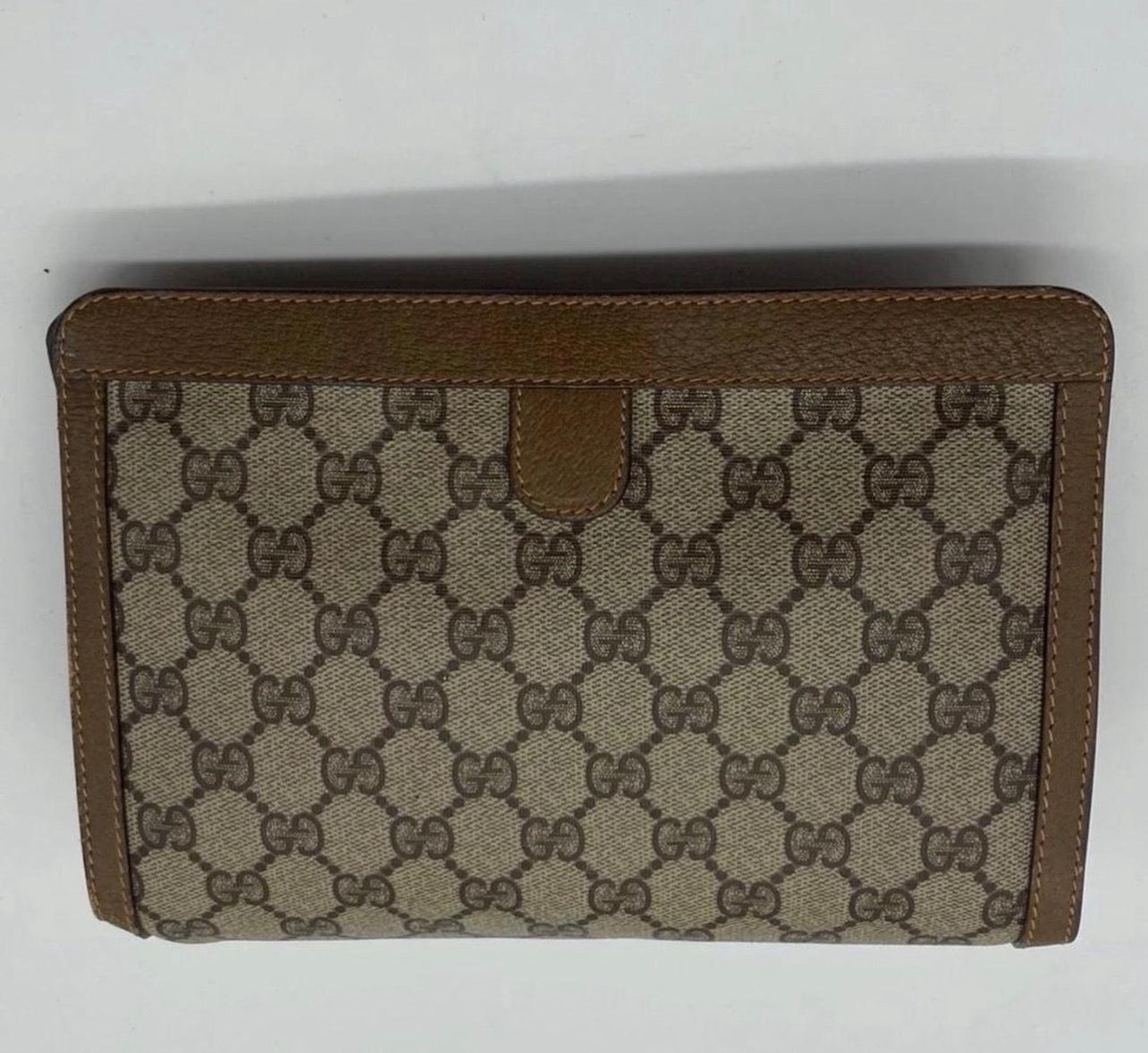 Gucci Vintage GG PVC Sherry Line Clutch bag- Authentic