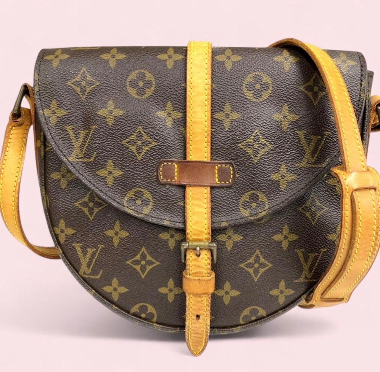 Authentic Louis Vuitton Chantilly MM Shoulder Bag Monogram Crossbody M51233 VI0940
