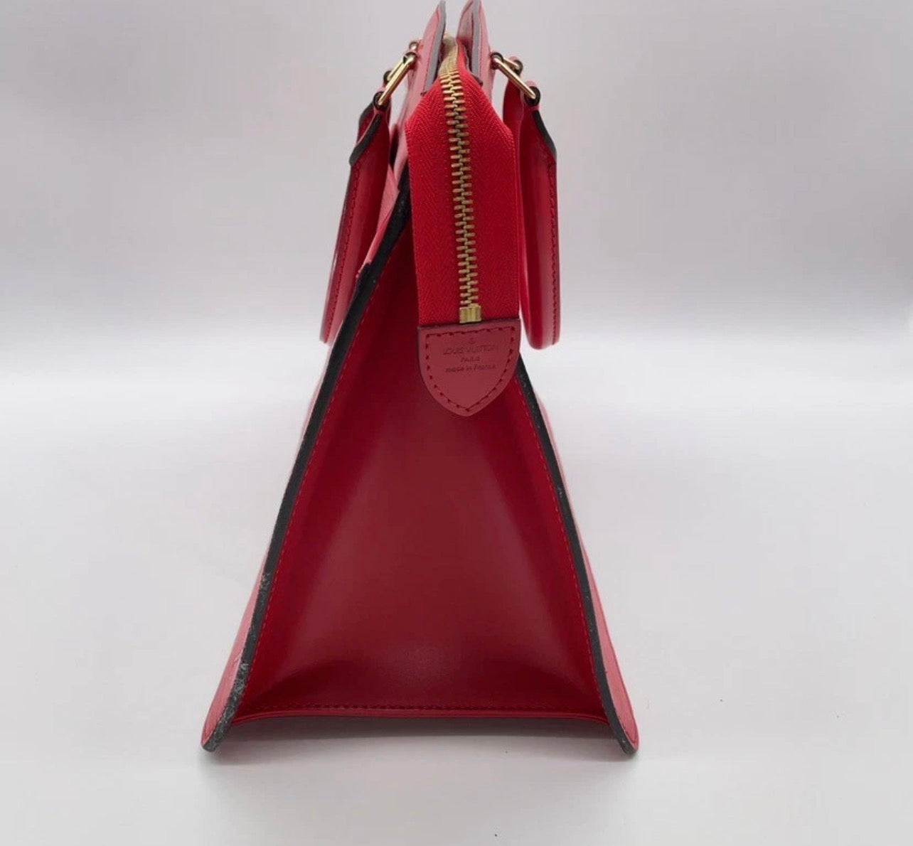 Authentic Vintage Louis Vuitton Epi Castilian Red Riviera Handbag with dust bag