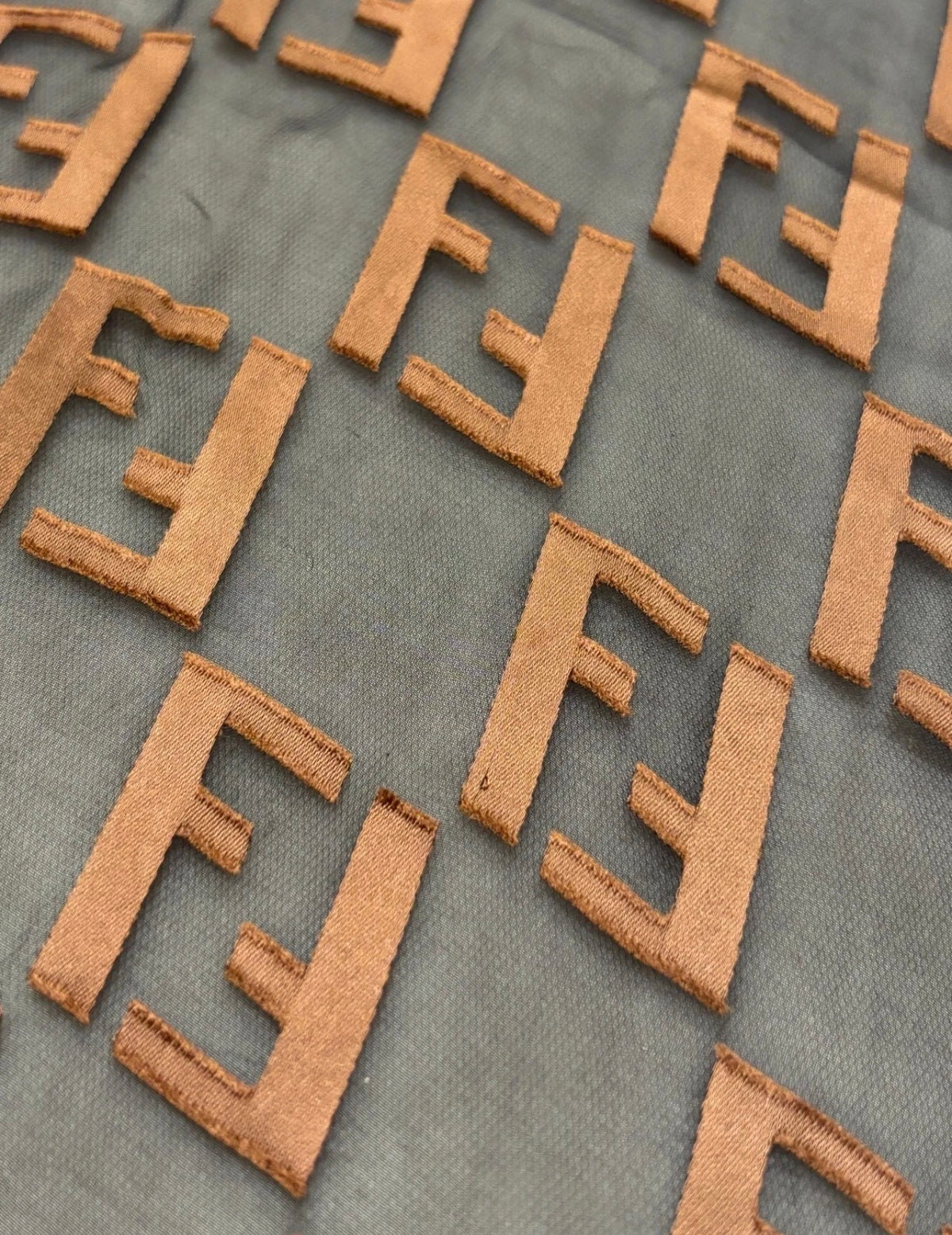 Vintage FENDI FF Logo Silk Scarf