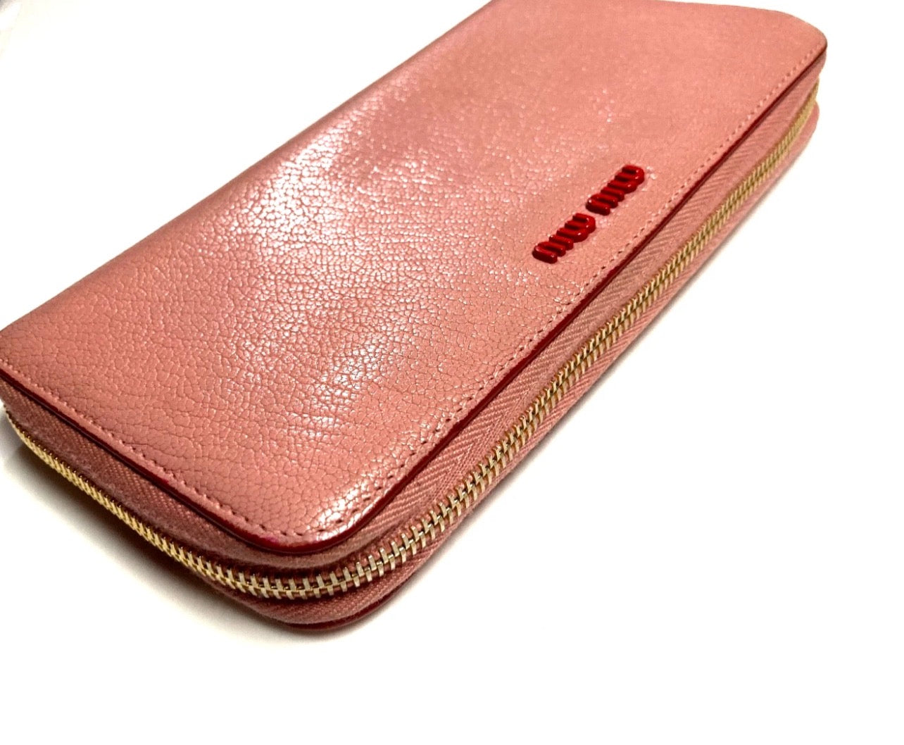 Vintage Pink MIU MIU LONG WALLET