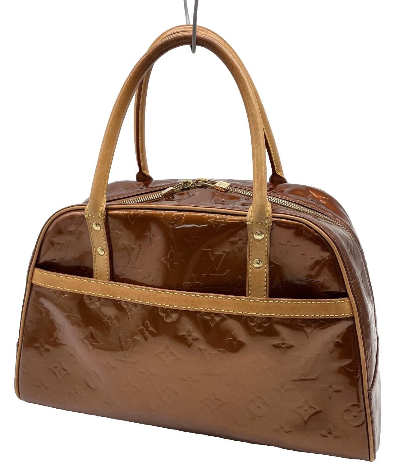Vintage Louis Vuitton Monogram Vernis Leather Tompkins Square-Bronze