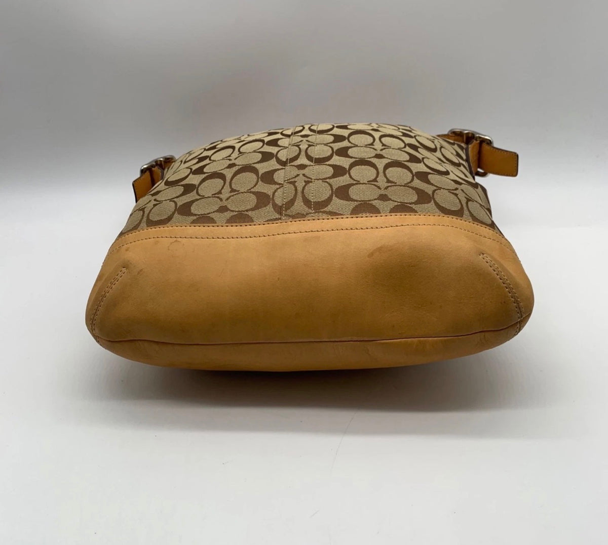 Vintage Y2K Coach Signature Duffle / Knot Shoulder Bag