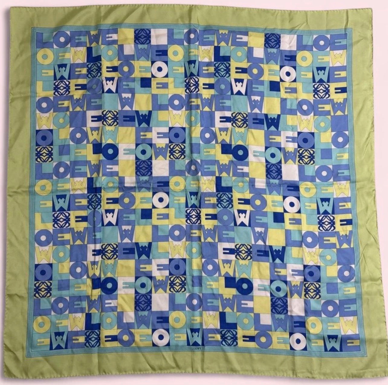 Loewe 100% silk scarf