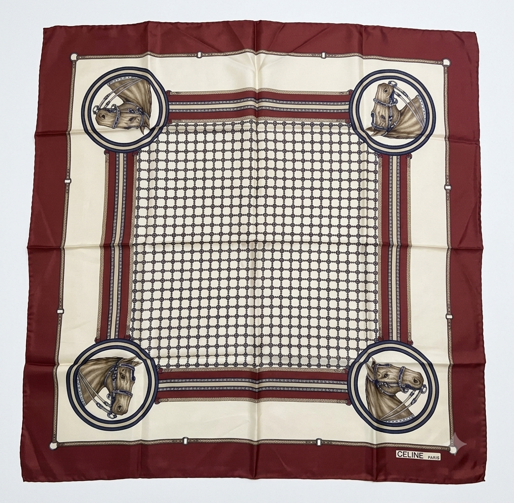Vintage CELINE Silk Scarf