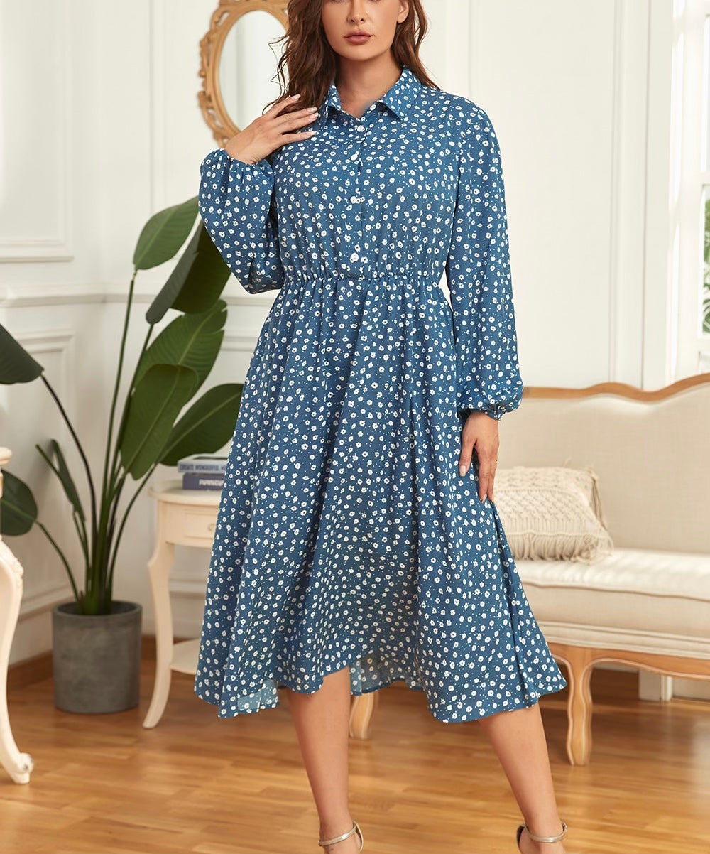 Plus Size Long Sleeve Shirt Dress