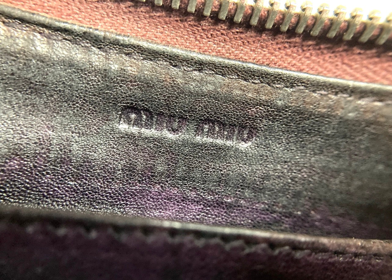 VINTAGE MIU MIU LEATHER LONG WALLET