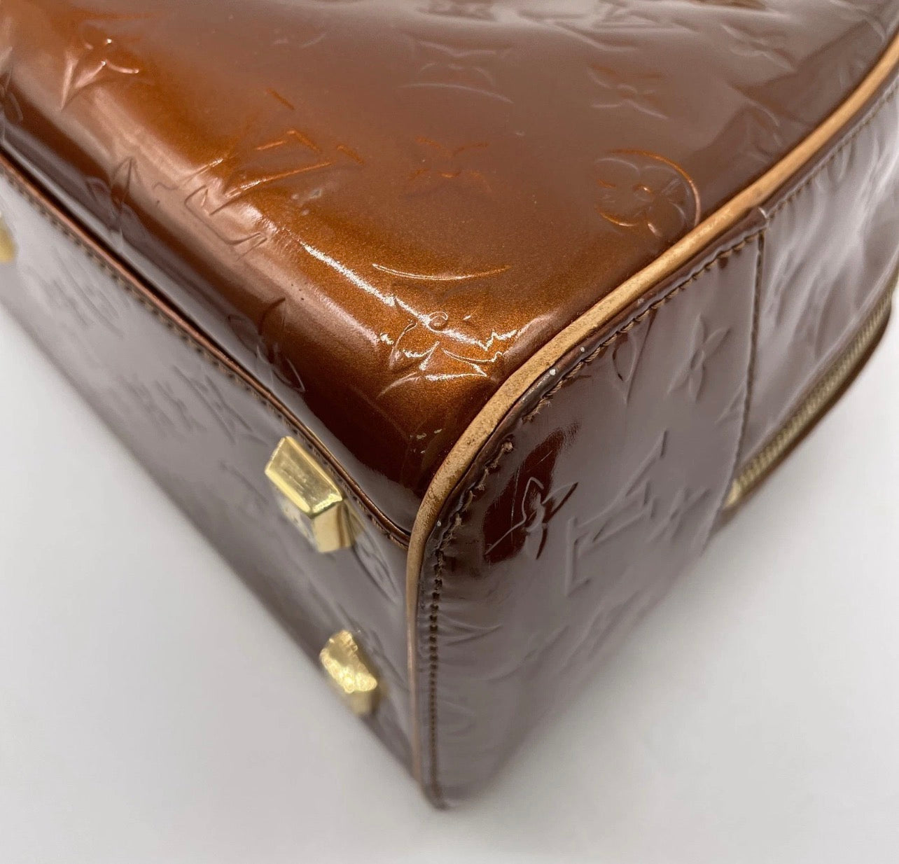 Vintage Louis Vuitton Monogram Vernis Leather Tompkins Square-Bronze