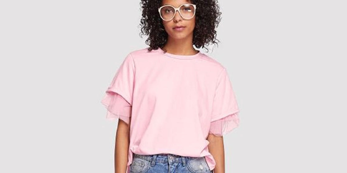 Round Neck Short Sleeve Top